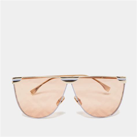 fendi ff 0467/s|Fendi Pink Logo Shield Ladies Sunglasses FF 0467/S 0K67/EB 69.